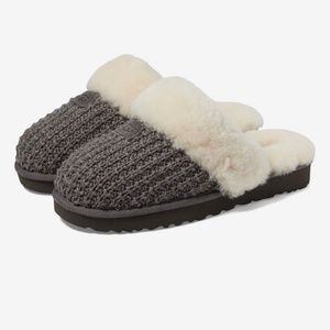 BNIB Ugg Cozy Knit Slipper Charcoal